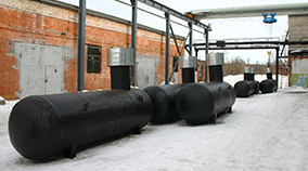 Подземные газгольдеры УФА. Горизонтальный газгольдер